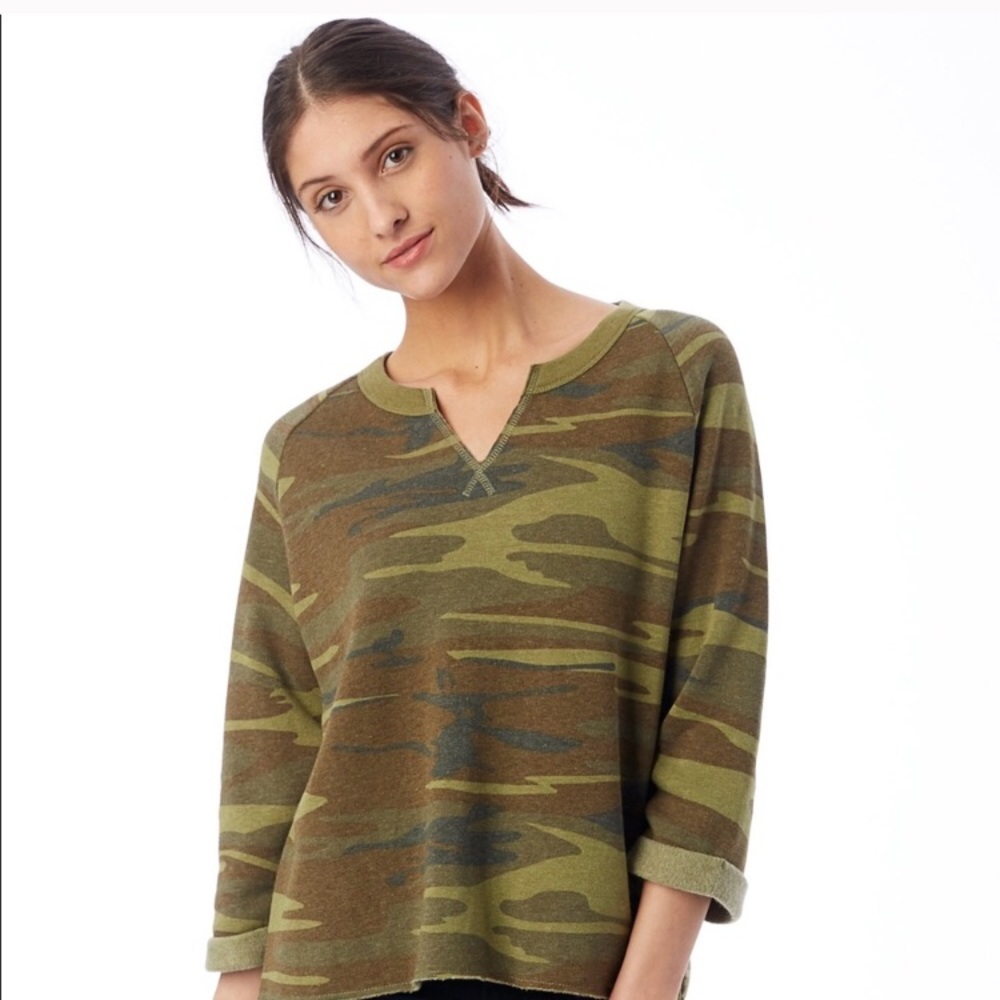 Alternative Apparel Camo Pullover